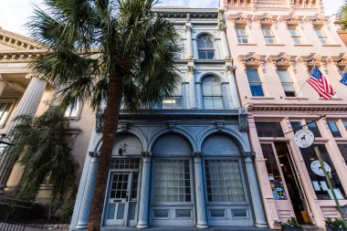 Tarihi şehir merkezi Charleston Güney Carolina sıcak bir günde