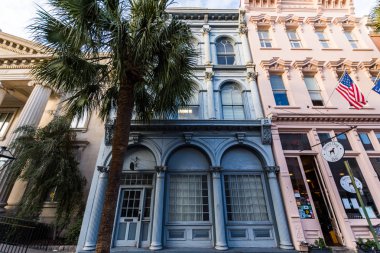 Historic Downtown Charleston South Carolina on a Warm Day clipart