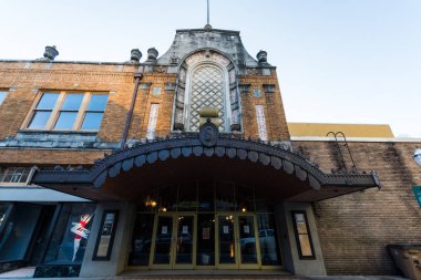 Tarihi şehir merkezi Mobile, Alabama sıcak bir gün boyunca