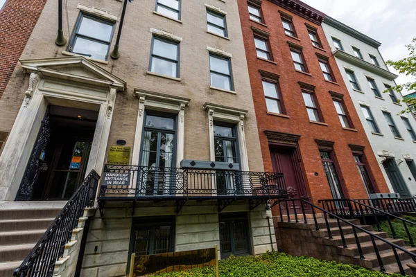 Historische gebäude an der elk street in albany, new york — Stockfoto