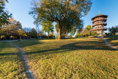 Patterson Park içinde Baltimore, Maryland sonbahar sırasında