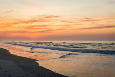 Sandy Beach ventnor City plaj new jersey, atlantic City'de bir