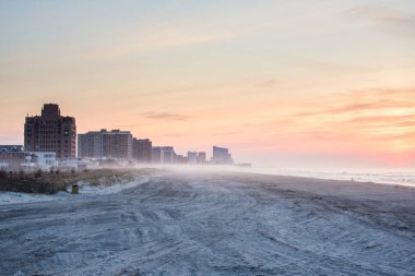 Sandy Beach ventnor City plaj new jersey, atlantic City'de bir