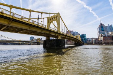 Pittsburgh, Pennsylvania dan açılış Allegheny üzerinden manzarası 