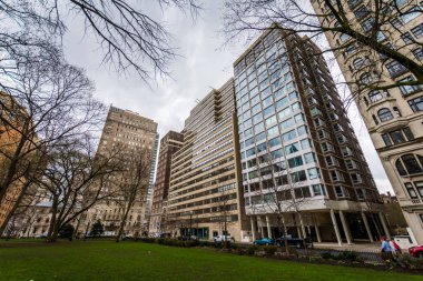 Philadelphia Pennsylvania rittenhouse meydanında bahar