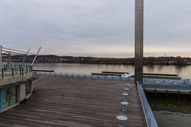 Yard Waterfront Park Washington DC yaya yürüyüş