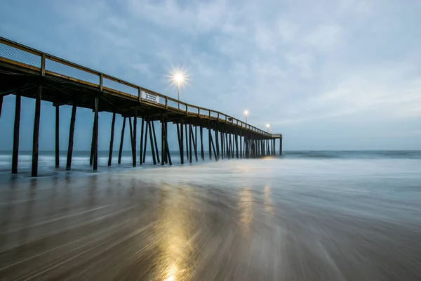 Ocean City, Maryland Pier durante una cálida noche de otoño —  Fotos de Stock