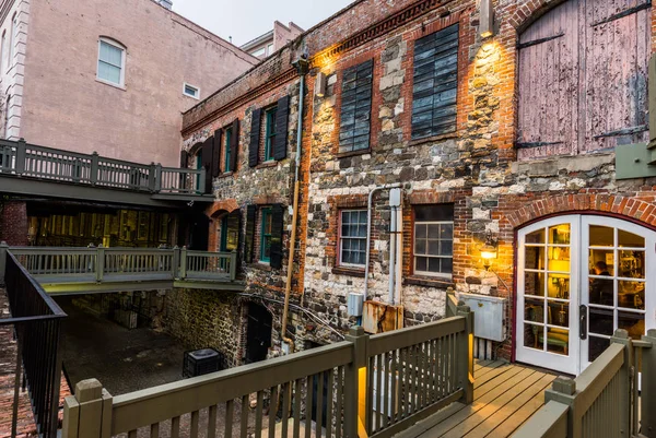 River Street in Savannah, Georgia on a Warm Day