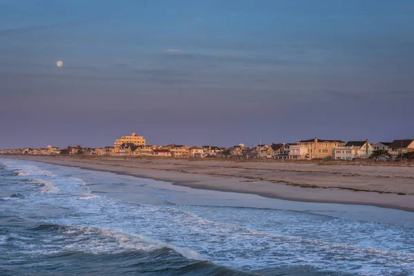 Sandy Beach v ventnor city beach v atlantic city, new jersey — Stock fotografie