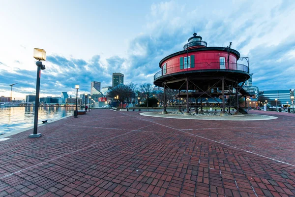 Seven Foot Knoll Light House in Baltimore, Maryland — Stock Photo, Image