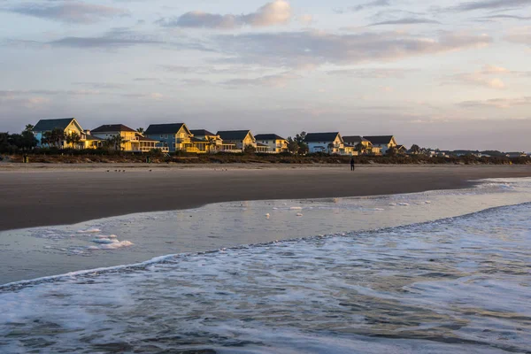 Skyline van strand huizen op het Isle of Palms, in Charleston Zuid-auto — Stockfoto