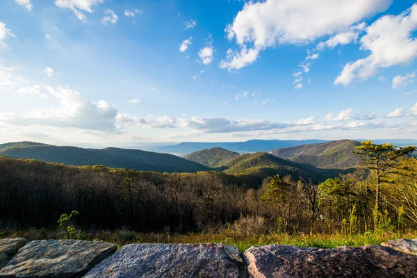 Skyline van de Blue Ridge Mountains in Virginia op Shenandoah nb — Stockfoto