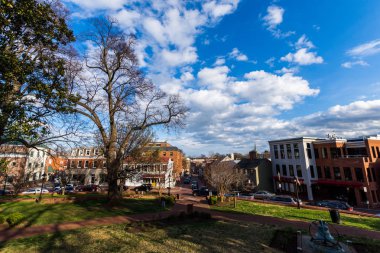 Maryland State Capitol Building sokaklardan Annapolis