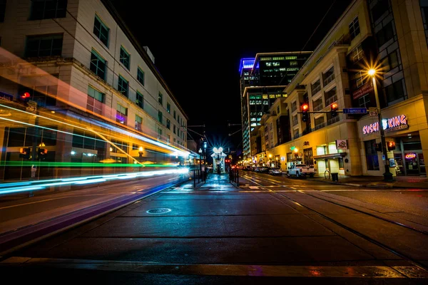 Norfolk, Virginia sıcak sonbahar gece boyunca