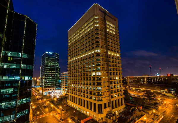 Norfolk, Virginia durante una calda notte d'autunno — Foto Stock