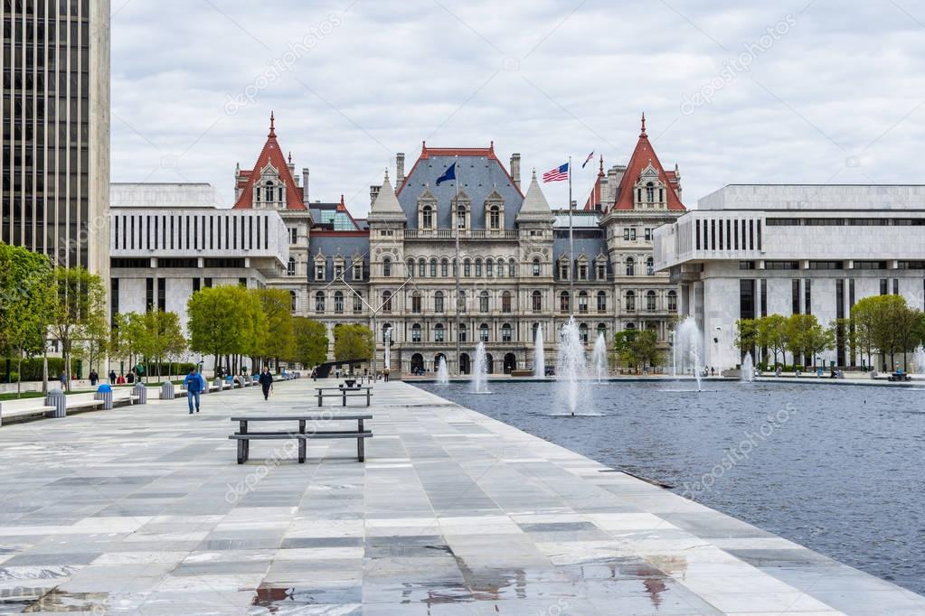 New York Capitol Building in Upstate Albany, New York