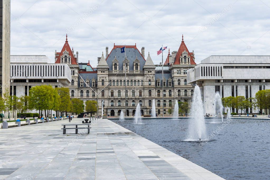 New York Capitol Building in Upstate Albany, New York