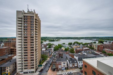 Tarihi şehir merkezinde, hava Harrisburg, Pennsylvania yanına