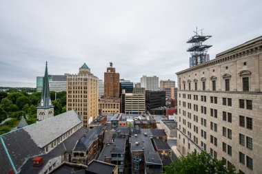 Tarihi şehir merkezinde, hava Harrisburg, Pennsylvania yanına