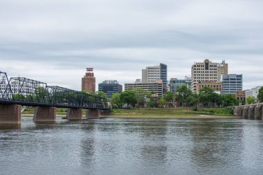 Harrisburg, şehir ada genelinde susquehanna Pennsylvania'dan