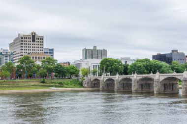 Harrisburg, şehir ada genelinde susquehanna Pennsylvania'dan
