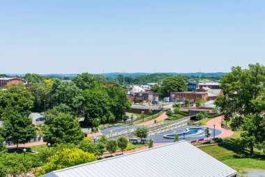 Şehir merkezinin hava Frederick ve Carrol Creek mesire Frede içinde