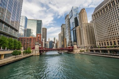 Kuzey Chicago River Riverwalk Kuzey şube Chicago Nehri Chicago, Illinois