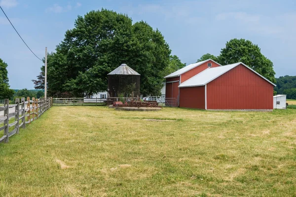 Campagne Rurale York County Pennsylvania Farmland Summer Day — Photo
