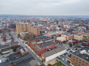 Şehir merkezinde Lancaster, Pennsylvania areound Merkez piyasalar, hava