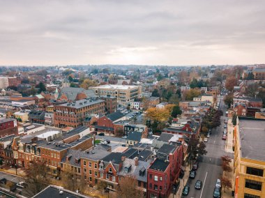 Şehir merkezinde Lancaster, Pennsylvania areound Merkez piyasalar, hava