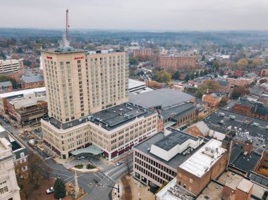 Şehir merkezinde Lancaster, Pennsylvania areound Merkez piyasalar, hava
