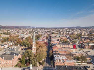 Şehir merkezinde York, Pennsylvania Historic District Royal Square yanında hava