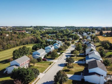 Hava yeni özgürlük ve düşme sırasında Güney Pennsylvania çevresindeki tarım arazileri