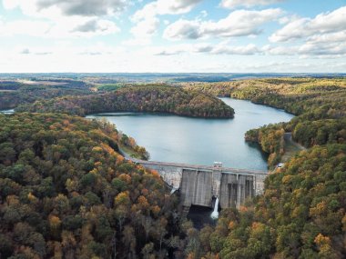 Yakışıklı Reservoir baraj Hampstead, Maryland düşme sırasında hava