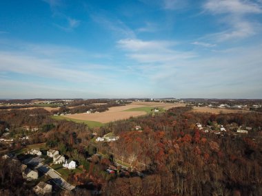 Yeni Özgürlük, Pennsylvania County'de kırsal Güney York üzerinde güzel bulutlar
