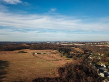 Yeni Özgürlük, Pennsylvania County'de kırsal Güney York üzerinde güzel bulutlar