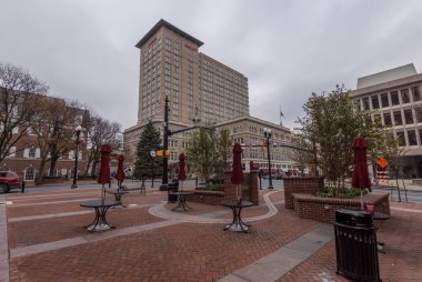 Lancaster, Pennsylvania soğuk bir günde Merkezi Pazar
