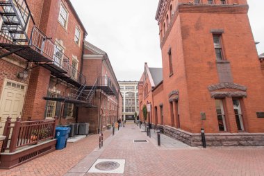 Lancaster, Pennsylvania soğuk bir günde Merkezi Pazar