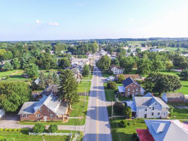 Yaz aylarında şehir Shrewsbury, Pennsylvania evlerde Güney York County
