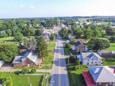 Yaz aylarında şehir Shrewsbury, Pennsylvania evlerde Güney York County