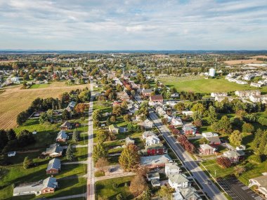 Main Street Shrewsbury, Pennsylvania düşme sırasında Güney York County