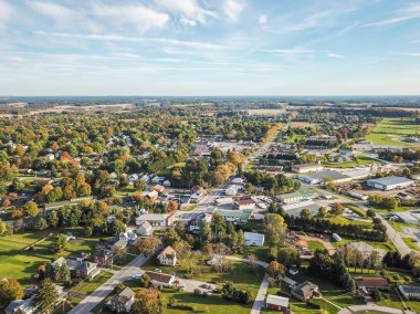 Main Street Shrewsbury, Pennsylvania düşme sırasında Güney York County