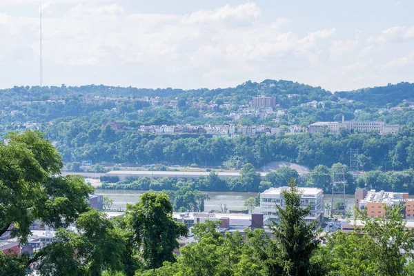 Skyline Desde Polish Hill Norte Pittsburgh Pennsylvania — Foto de Stock