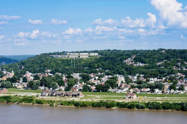 Skyline Цинциннаті Штат Огайо Влітку Більш Ніж Річки Огайо — стокове фото