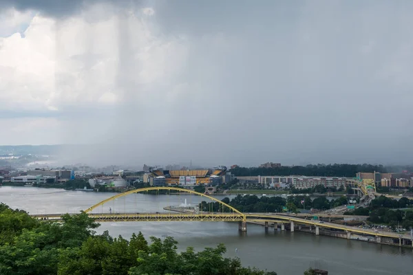 Skyline Від Гора Вашингтон Пітсбург Пенсільванія — стокове фото