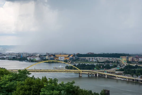 Skyline Від Гора Вашингтон Пітсбург Пенсільванія — стокове фото