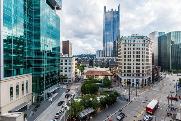 Downtown Culrural District Junto Allegheny Landing Pittsburgh Pennsylvania — Foto de Stock