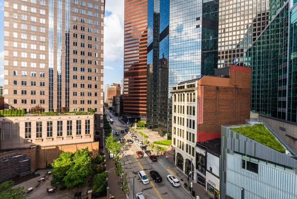 Downtown Culrural District Junto Allegheny Landing Pittsburgh Pennsylvania — Foto de Stock