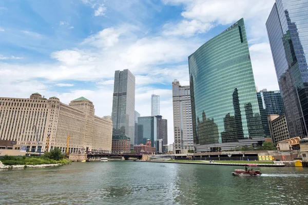 Kuzey Riverwalk Kuzey Şube Chicago Nehri Chicago Illinois — Stok fotoğraf