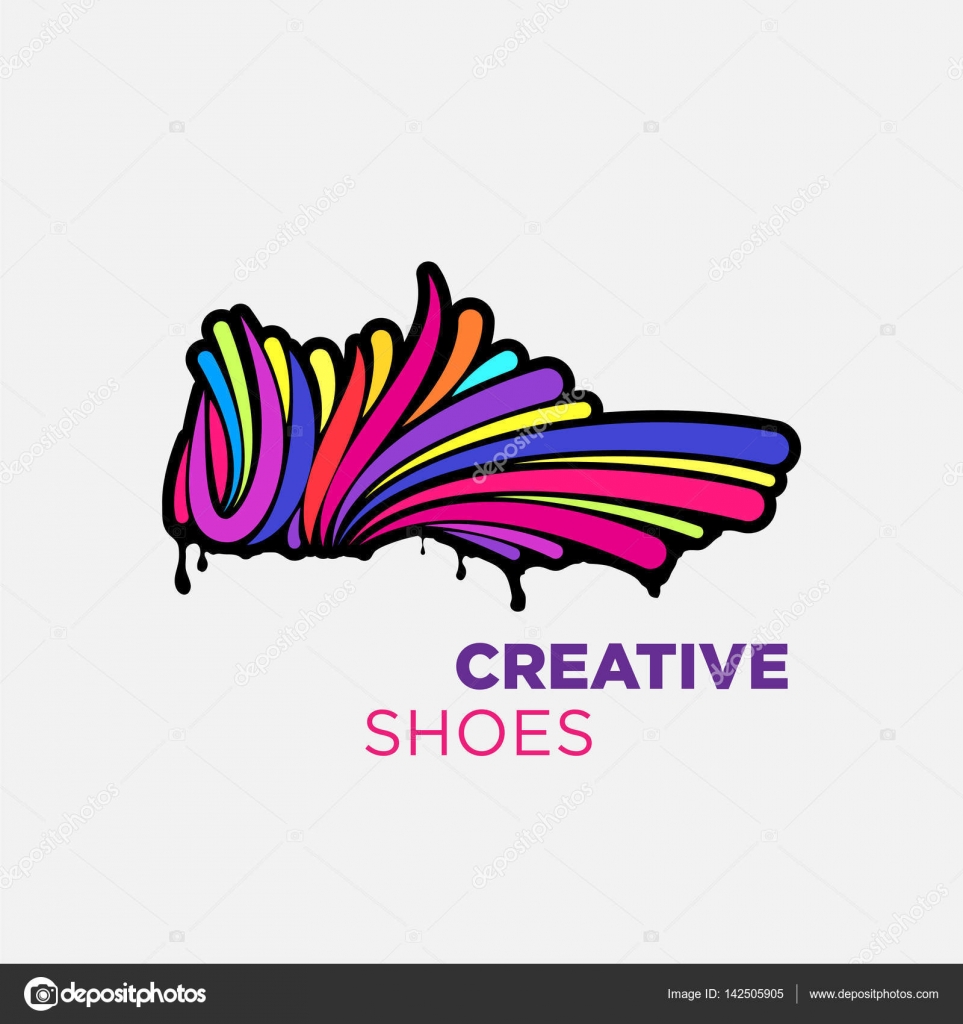 Creative shoes logo — Stock Vector © akhid #142505905